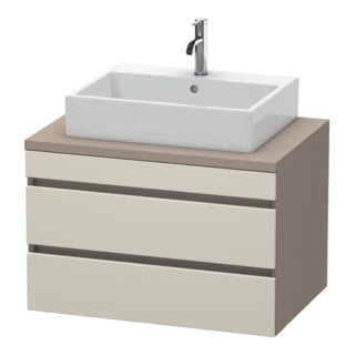 Duravit Meuble sous-lavabo DuraStyle 80x54,8 cm, taupe/mat, 2 tiroirs