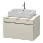 Duravit Meuble sous lavabo DuraStyle 80x54,8 cm, taupe, pour console, 1 tiroir