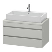 Duravit Meuble sous lavabo DuraStyle 90x54,8 cm, béton gris, 2 tiroirs-1