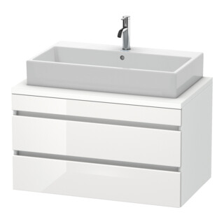 Duravit Meuble sous-lavabo DuraStyle 90x54,8 cm, blanc brillant/blanc mat, 2 tiroirs