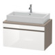 Duravit Meuble sous lavabo DuraStyle 90x54,8 cm, blanc hg/b ma, f Kons, 1 tiroir-1