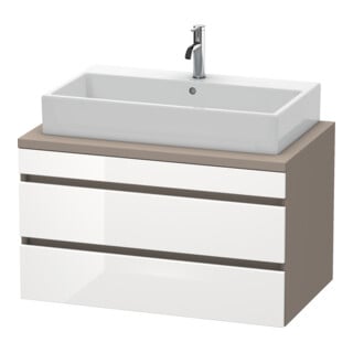 Duravit Meuble sous-lavabo DuraStyle 90x54,8 cm, blanc hg/b ma, f Kons, 2 tiroirs