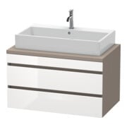 Duravit Meuble sous-lavabo DuraStyle 90x54,8 cm, blanc hg/b ma, f Kons, 2 tiroirs