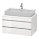 Duravit Meuble sous-lavabo DuraStyle 90x54,8 cm, blanc mat, 2 tiroirs