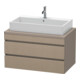 Duravit Meuble sous-lavabo DuraStyle 90x54,8 cm, blanc mat, 2 tiroirs-1