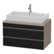 Duravit Meuble sous lavabo DuraStyle 90x54,8 cm, blanc mat, 2 tiroirs-1