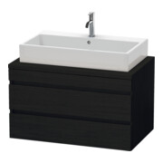 Duravit Meuble sous lavabo DuraStyle 90x54,8 cm, blanc œuf, sans console, 2 tiroirs