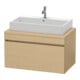 Duravit Meuble sous lavabo DuraStyle 90x54,8 cm, chêne naturel, 1 tiroir, pour console-1