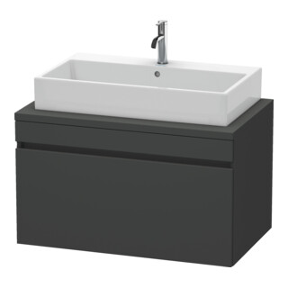 Duravit Meuble sous lavabo DuraStyle 90x54,8 cm, graph ma, avec console, 1 tiroir
