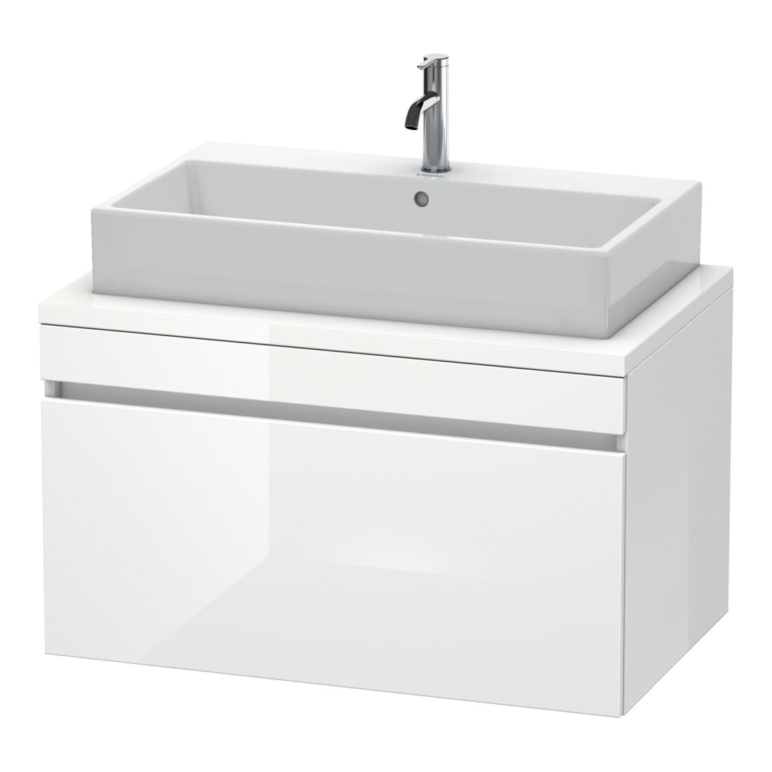 Duravit Meuble sous lavabo DuraStyle 90x54,8 cm, graph ma, avec console, 1 tiroir