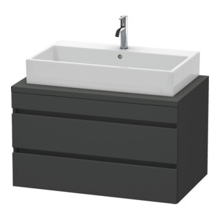 Duravit Meuble sous-lavabo DuraStyle 90x54,8 cm, graphite mat, 2 tiroirs
