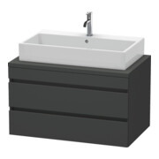 Duravit Meuble sous-lavabo DuraStyle 90x54,8 cm, graphite mat, 2 tiroirs-1