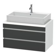 Duravit Meuble sous-lavabo DuraStyle 90x54,8 cm, gris m/blanc mat, avec 2 tiroirs