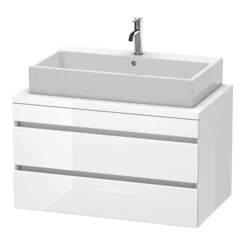 Duravit Meuble sous-lavabo DuraStyle 90x54,8 cm, gris m/blanc mat, avec 2 tiroirs