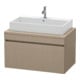 Duravit Meuble sous-lavabo DuraStyle 90x54,8 cm, lin, pour console, 1 tiroir-1