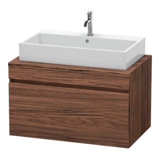 Duravit Meuble sous lavabo DuraStyle 90x54,8 cm, noyer foncé, pour console, 1 tiroir