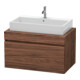 Duravit Meuble sous lavabo DuraStyle 90x54,8 cm, noyer foncé, pour console, 1 tiroir-1