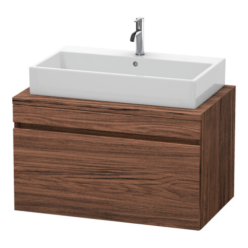 Duravit Meuble sous lavabo DuraStyle 90x54,8 cm, noyer foncé, pour console, 1 tiroir