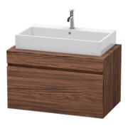 Duravit Meuble sous lavabo DuraStyle 90x54,8 cm, noyer foncé, pour console, 1 tiroir-1