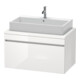 Duravit Meuble sous lavabo DuraStyle 90x54,8cm, taupe/blanc, 1 tiroir