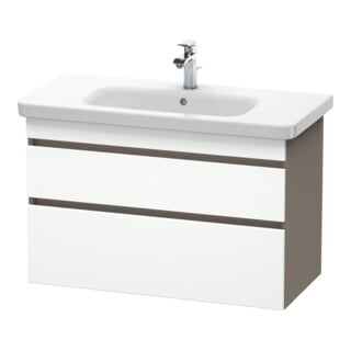 Duravit Meuble sous lavabo DuraStyle 93x44,8 cm, blanc, 2 tiroirs, suspendu mural
