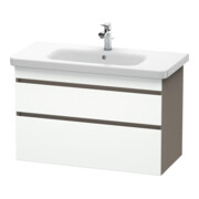 Duravit Meuble sous lavabo DuraStyle 93x44,8 cm, blanc, 2 tiroirs, suspendu mural