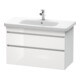 Duravit Meuble sous-lavabo DuraStyle 93x44,8 cm, blanc brillant/blanc mat, 2 tiroirs, suspendu-1