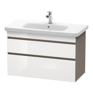 Duravit Meuble sous-lavabo DuraStyle 93x44,8 cm, blanc hg/b ma, 2 tiroirs, suspendu