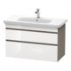 Duravit Meuble sous-lavabo DuraStyle 93x44,8 cm, blanc hg/b ma, 2 tiroirs, suspendu-1