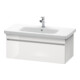 Duravit Meuble sous lavabo DuraStyle 93x44,8 cm, blanc œuf/blanc, 1 tiroir, suspendu