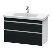 Duravit Meuble sous-lavabo DuraStyle 93x44,8 cm, blanc œuf/blanc, 2 tiroirs, suspendu