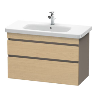 Duravit Meuble sous lavabo DuraStyle 93x44,8 cm, blanc œuf/mat, 2 tiroirs, suspendu