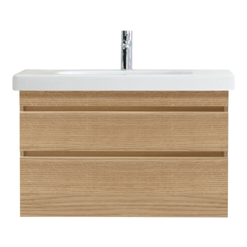 Duravit Meuble sous lavabo DuraStyle 93x44,8 cm, chêne naturel, 2 tiroirs, suspendu