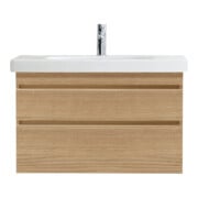 Duravit Meuble sous lavabo DuraStyle 93x44,8 cm, chêne naturel, 2 tiroirs, suspendu