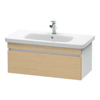 Duravit Meuble sous-lavabo DuraStyle 93x44,8 cm, chêne naturel/blanc, 1 tiroir, suspendu