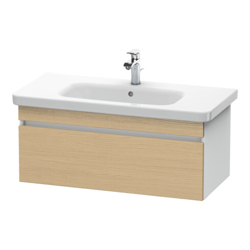 Duravit Meuble sous-lavabo DuraStyle 93x44,8 cm, chêne naturel/blanc, 1 tiroir, suspendu