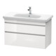 Duravit Meuble sous-lavabo DuraStyle 93x44,8 cm, gris avec 2 tiroirs, suspendu