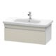 Duravit Meuble sous-lavabo DuraStyle 93x44,8 cm, taupe/blanc mat, 1 tiroir, suspendu-1