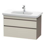 Duravit Meuble sous-lavabo DuraStyle 93x44,8 cm, taupe/mat, 2 tiroirs, suspendu