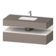 Duravit Meuble sous lavabo encastré Qatego 120x55x60 cm, blanc avec base, Kon-WTU, niche-1