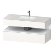 Duravit Meuble sous-lavabo encastré Qatego 120x55x60 cm, blanc mat, console