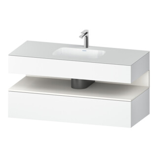 Duravit Meuble sous-lavabo encastré Qatego 120x55x60cm, blanc mat, console