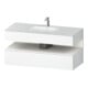 Duravit Meuble sous-lavabo encastré Qatego 120x55x60cm, blanc mat, console-1