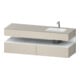 Duravit Meuble sous-lavabo encastré Qatego 160x50x60 cm, Kon-WTU, blanc mat taupe-1