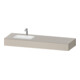 Duravit Meuble sous lavabo encastré Qatego 160x55x17 cm, avec K, 1 tiroir, avec miroir, blanc mat-1