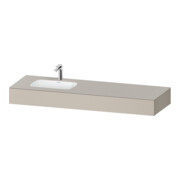 Duravit Meuble sous lavabo encastré Qatego 160x55x17 cm, avec K, 1 tiroir, avec miroir, blanc mat