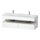 Duravit Meuble sous-lavabo encastré Qatego 160x55x60 cm, Kon-WTU, B, blanc mat/blanc ma-1