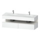 Duravit Meuble sous lavabo encastré Qatego 160x55x60cm, Kon-WTU, B, blanc brillant/blanc mat-1