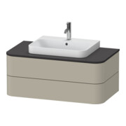 Duravit Meuble sous-lavabo Happy D.2 Plus 100x55 cm, 2 tiroirs, gris satiné-1