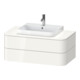 Duravit Meuble sous lavabo Happy D.2 Plus 100x55 cm, 2 tiroirs, pour vasque à poser, blanc brillant-1
